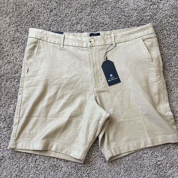 Ben Sherman Shorts Stretch BS15SH342 Surfer Tan Mens Size 38W Regular Fit NWT - Picture 1 of 7